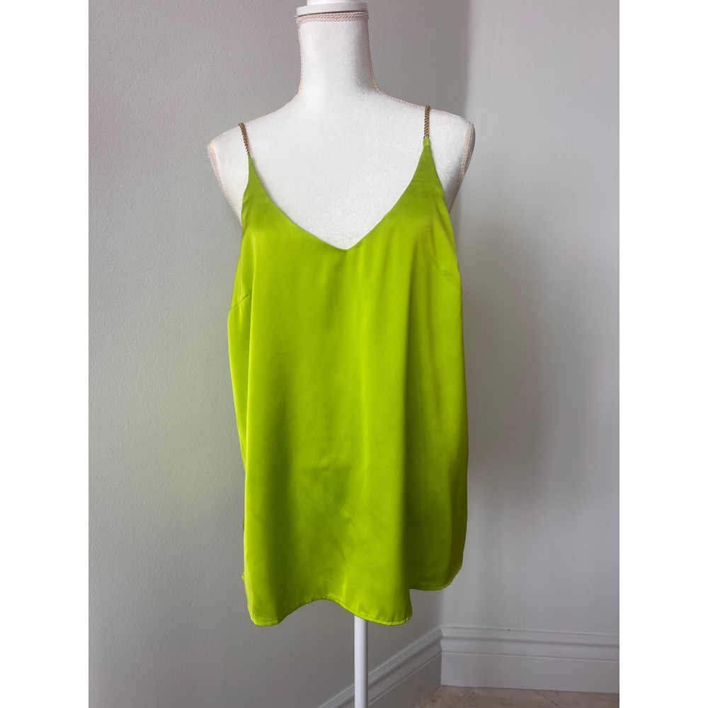 Neon green Joie silky top size large